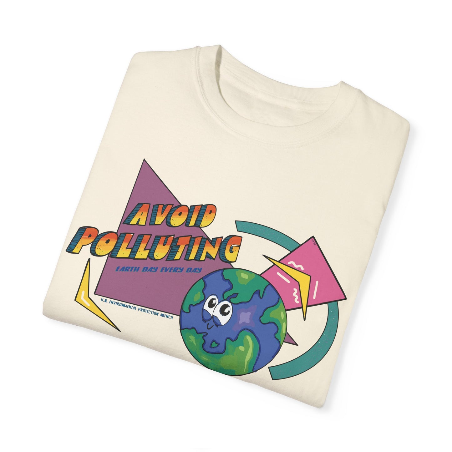 Earth Day 90s Unisex T-Shirt - US EPA - Avoid Polluting Design, Eco-Friendly Fashion, Casual Wear, Planet Protection Tee,