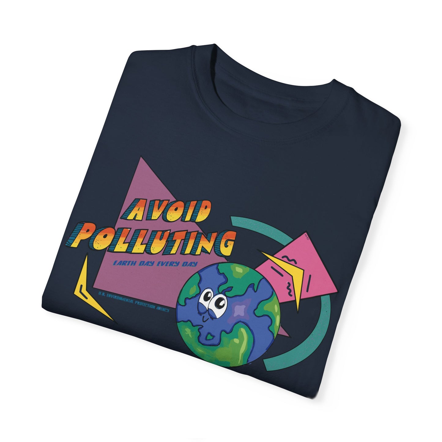 Earth Day 90s Unisex T-Shirt - US EPA - Avoid Polluting Design, Eco-Friendly Fashion, Casual Wear, Planet Protection Tee,