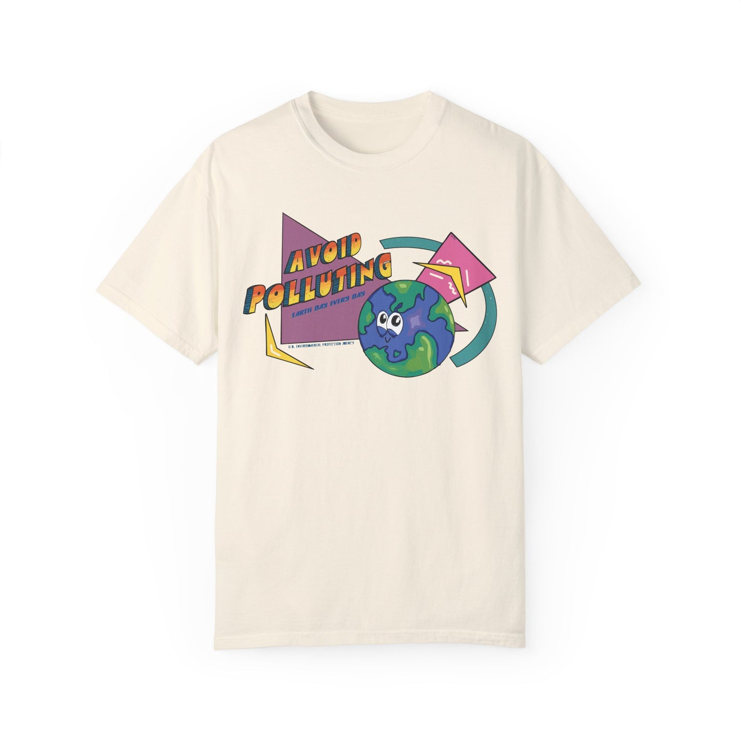 Earth Day 90s Unisex T-Shirt - US EPA - Avoid Polluting Design, Eco-Friendly Fashion, Casual Wear, Planet Protection Tee,
