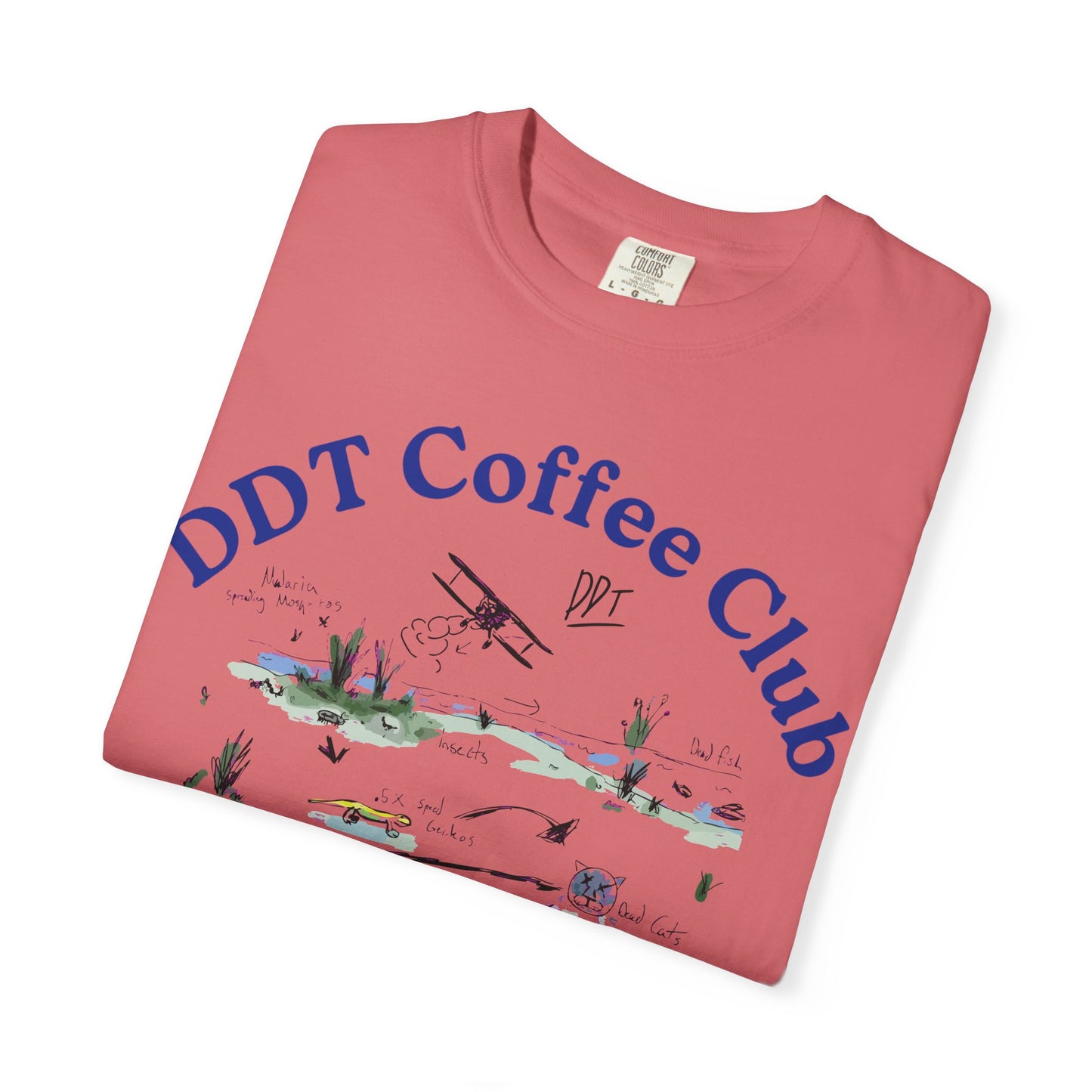 DDT Coffee Club Tee, Butterfly Effect DDT Nature T-Shirt, Unisex Tee, Chemicals, Plague, Environmental Science Shirt, Gift for Nature Lovers