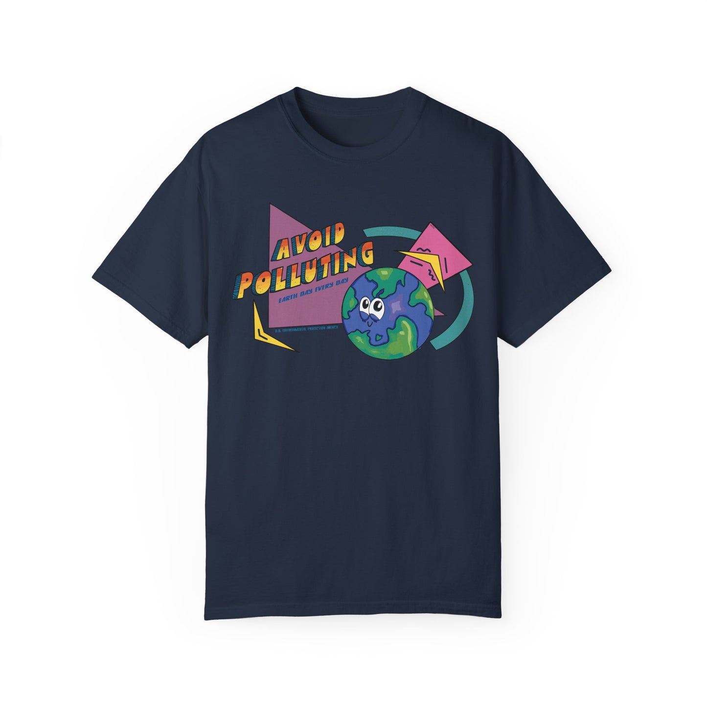 Earth Day 90s Unisex T-Shirt - US EPA - Avoid Polluting Design, Eco-Friendly Fashion, Casual Wear, Planet Protection Tee,