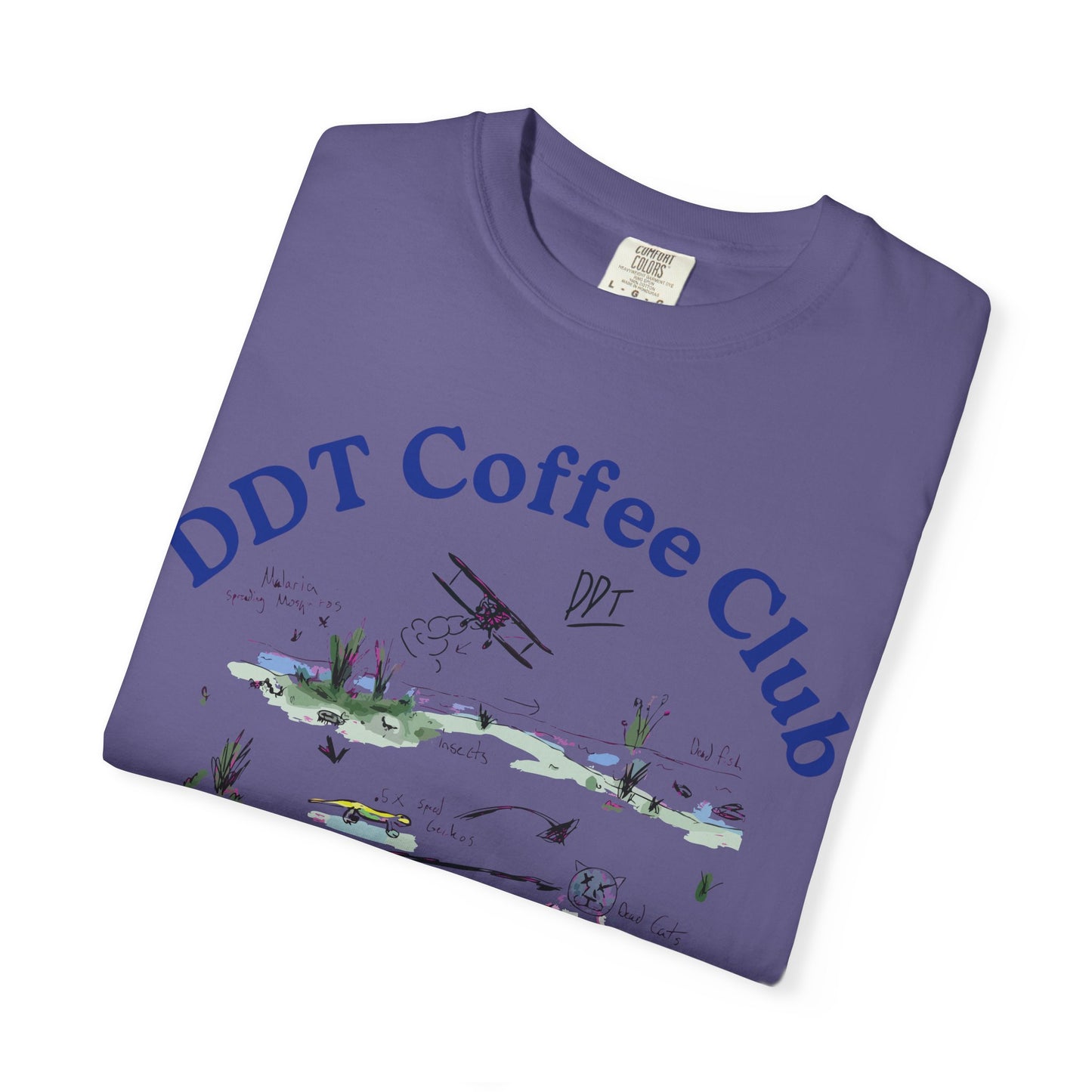 DDT Coffee Club Tee, Butterfly Effect DDT Nature T-Shirt, Unisex Tee, Chemicals, Plague, Environmental Science Shirt, Gift for Nature Lovers