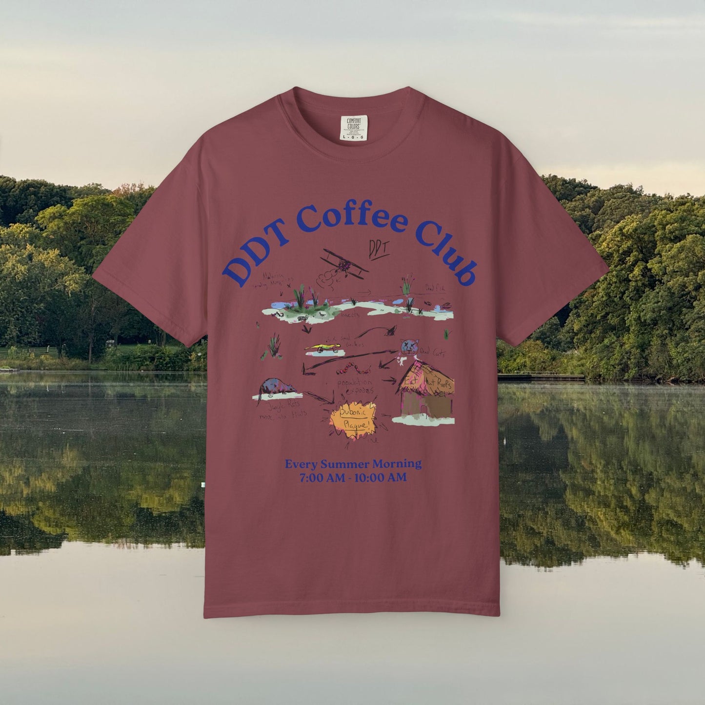 DDT Coffee Club Tee, Butterfly Effect DDT Nature T-Shirt, Unisex Tee, Chemicals, Plague, Environmental Science Shirt, Gift for Nature Lovers