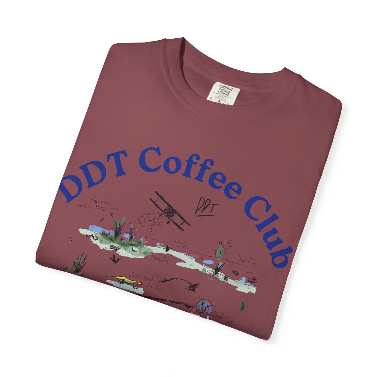 DDT Coffee Club Tee, Butterfly Effect DDT Nature T-Shirt, Unisex Tee, Chemicals, Plague, Environmental Science Shirt, Gift for Nature Lovers