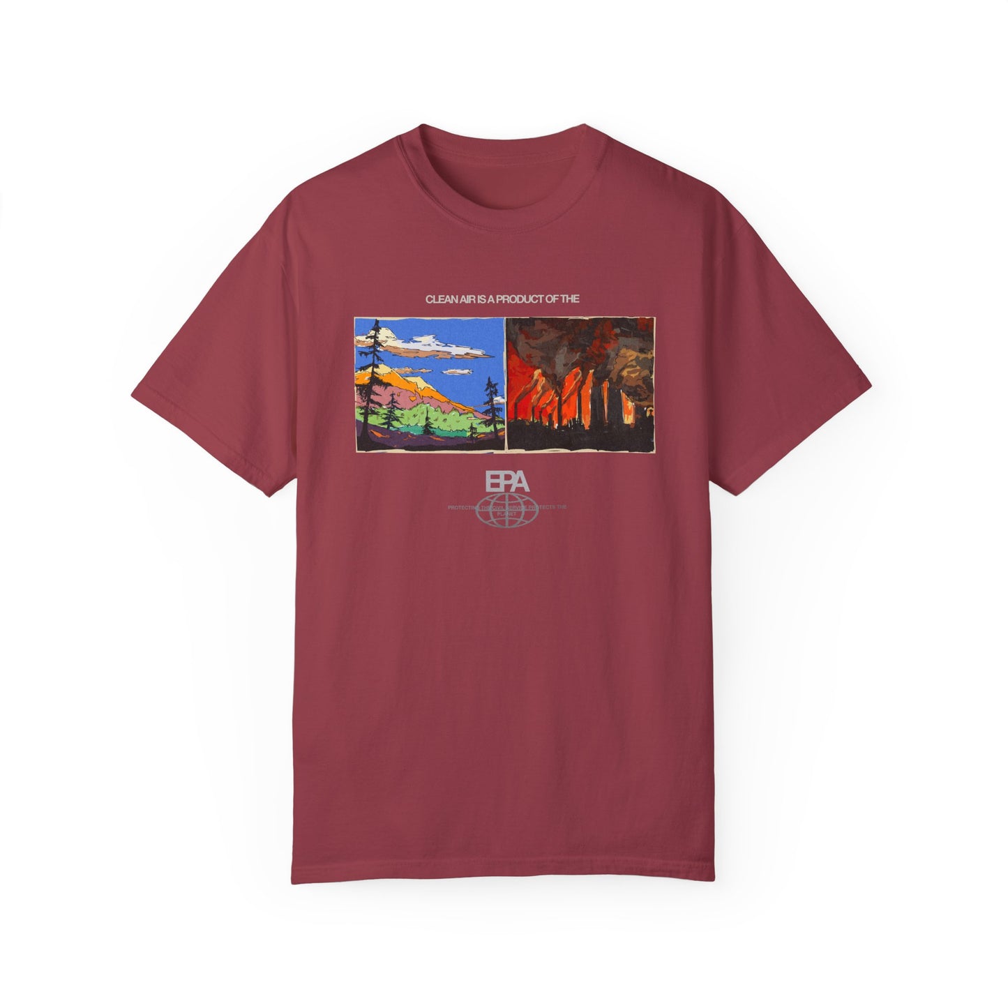 Clean Air is a Product of EPA Shirt, Vintage Art Shirt, Gift for Nature Lovers, Casual Wear, Unisex Environmental Tee