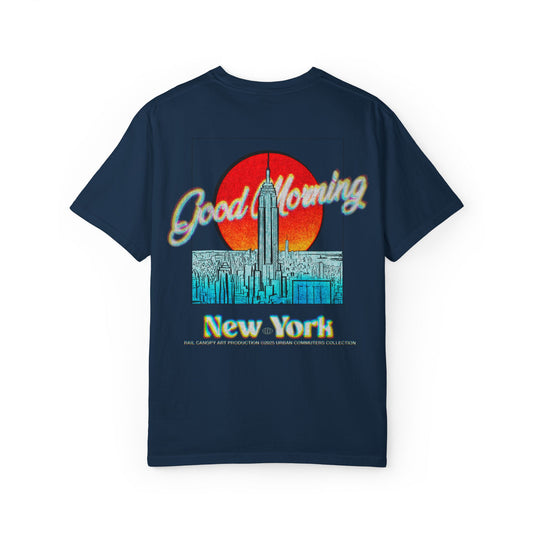 Good Morning New York VHS Vintage Graphic Tee, 2 Sided Unisex Casual Shirt, NYC Gift, Travel Souvenir, Streetwear Fashion