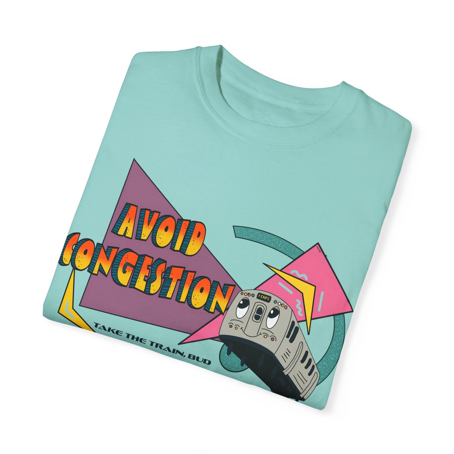 1990s Vintage-Inspired Transit Shirt - Skip Congestion, Ride in Style!