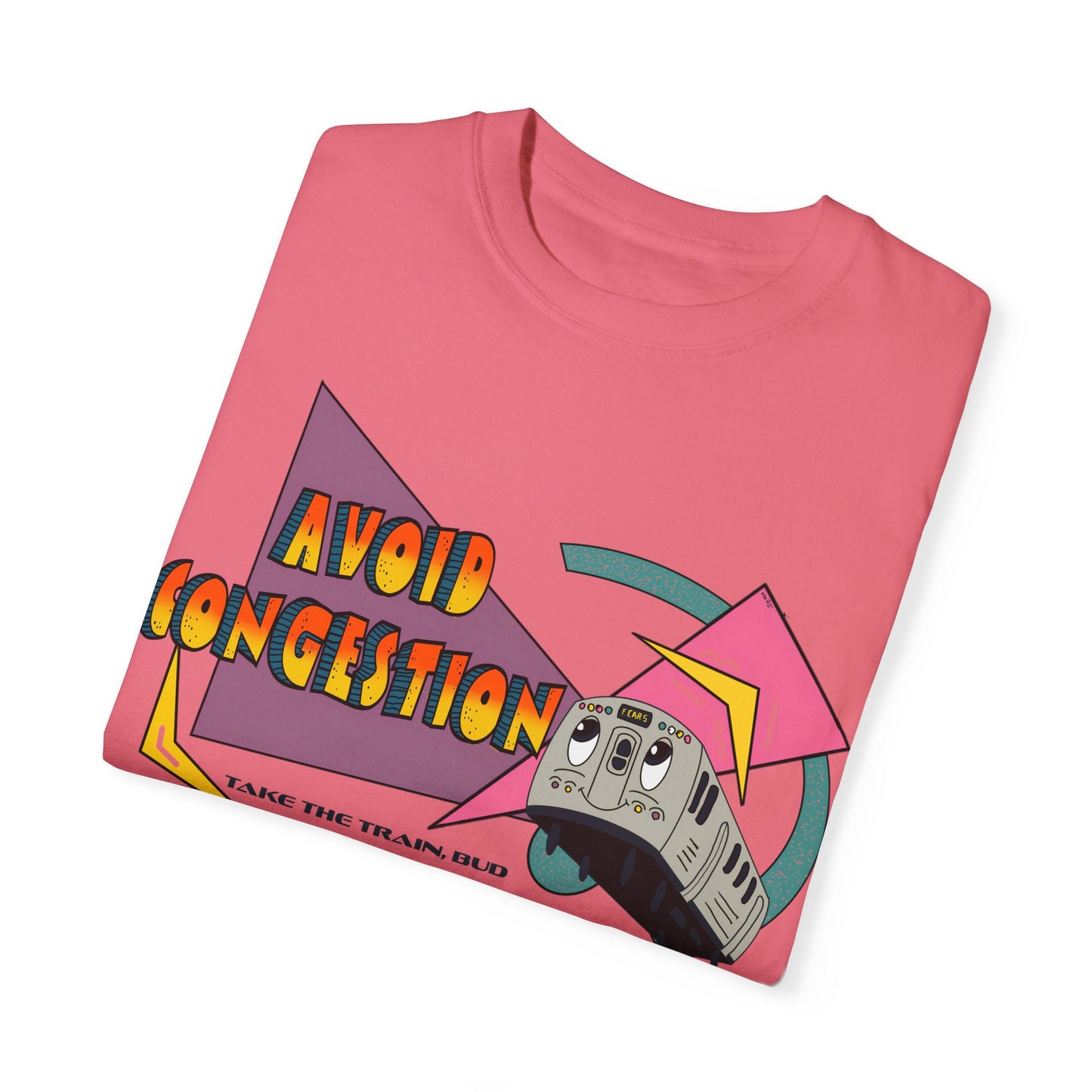 1990s Vintage-Inspired Transit Shirt - Skip Congestion, Ride in Style!