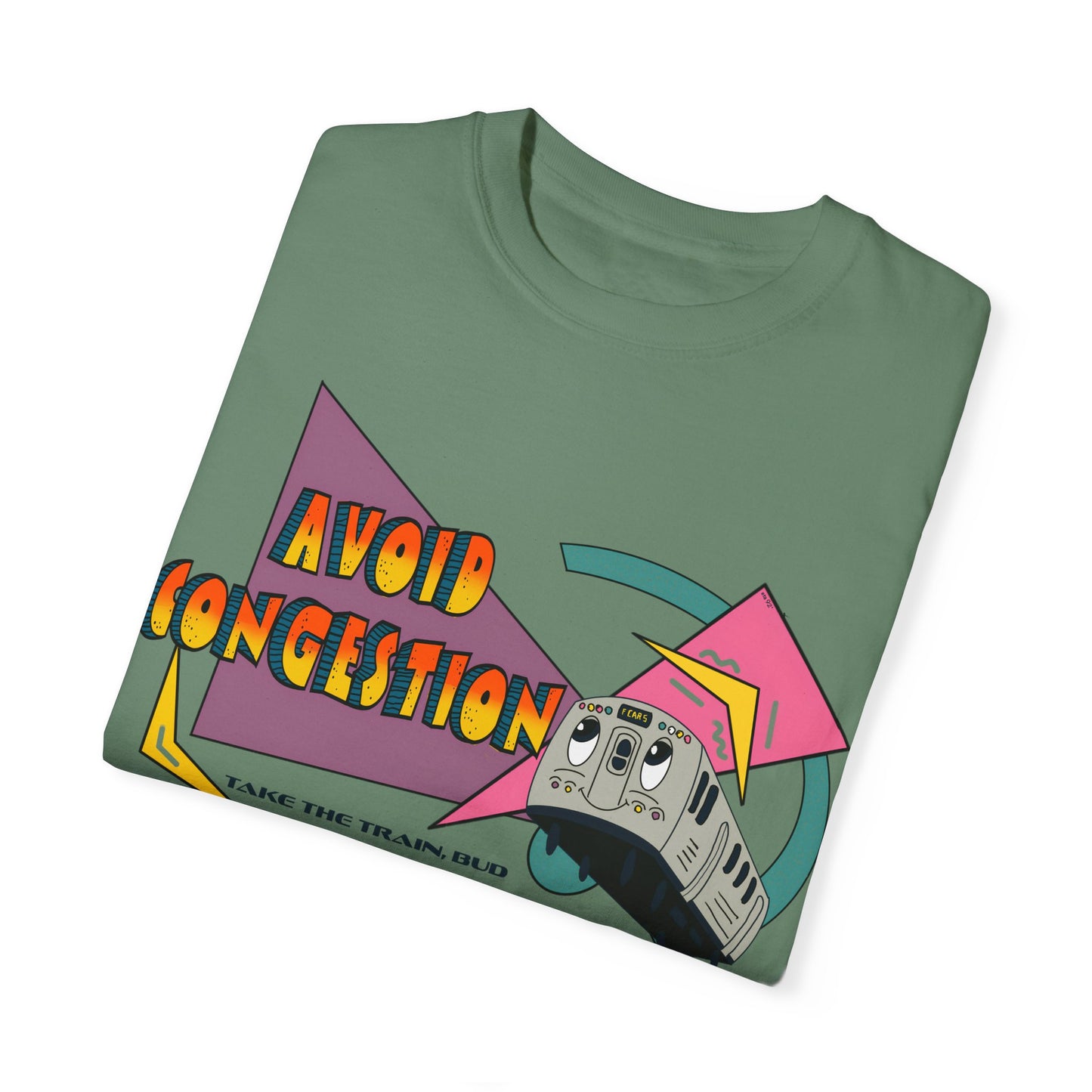 1990s Vintage-Inspired Transit Shirt - Skip Congestion, Ride in Style!