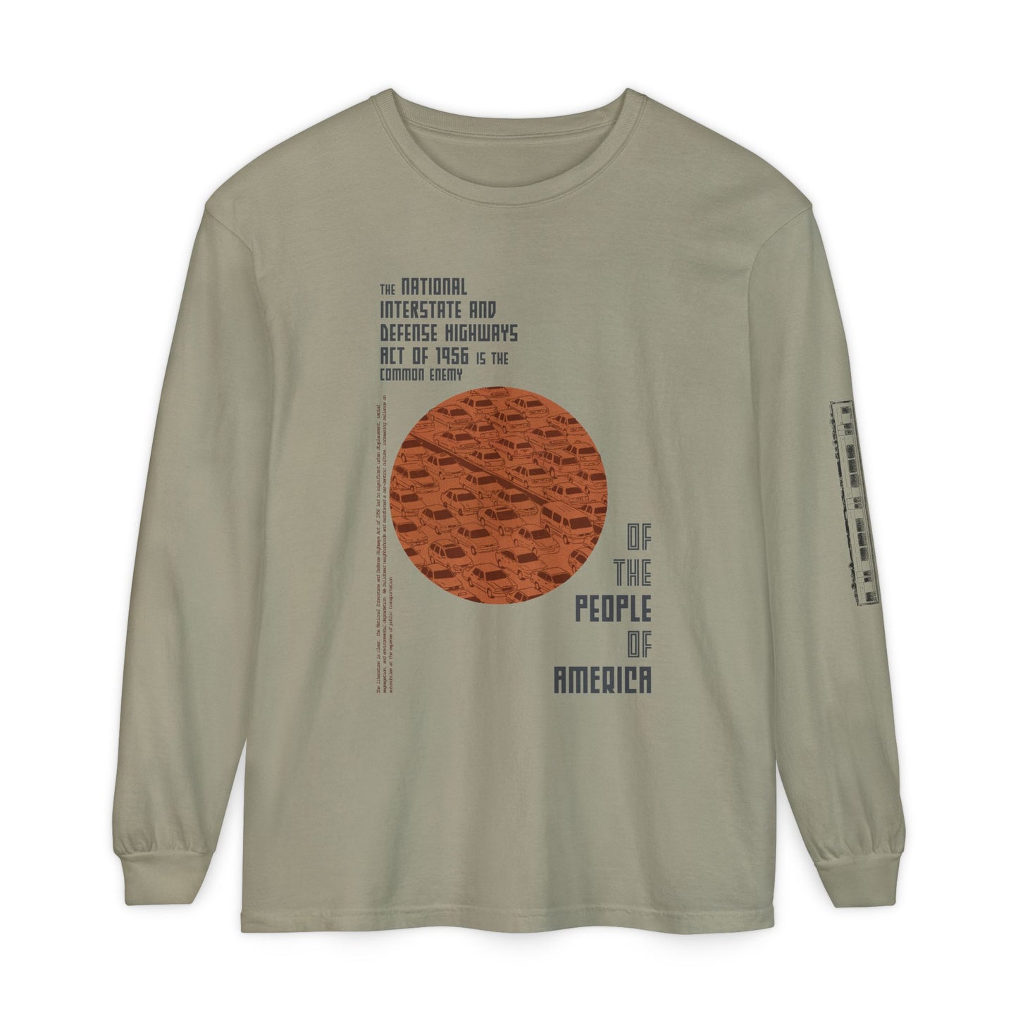 Transit Activist Long Sleeve T-Shirt, Protest Clothing, Environmental Awareness Shirt, Urban Movement Apparel, Anti-Car Top, Unisex