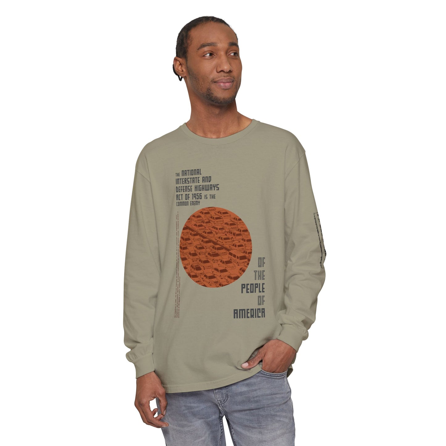 Transit Activist Long Sleeve T-Shirt, Protest Clothing, Environmental Awareness Shirt, Urban Movement Apparel, Anti-Car Top, Unisex