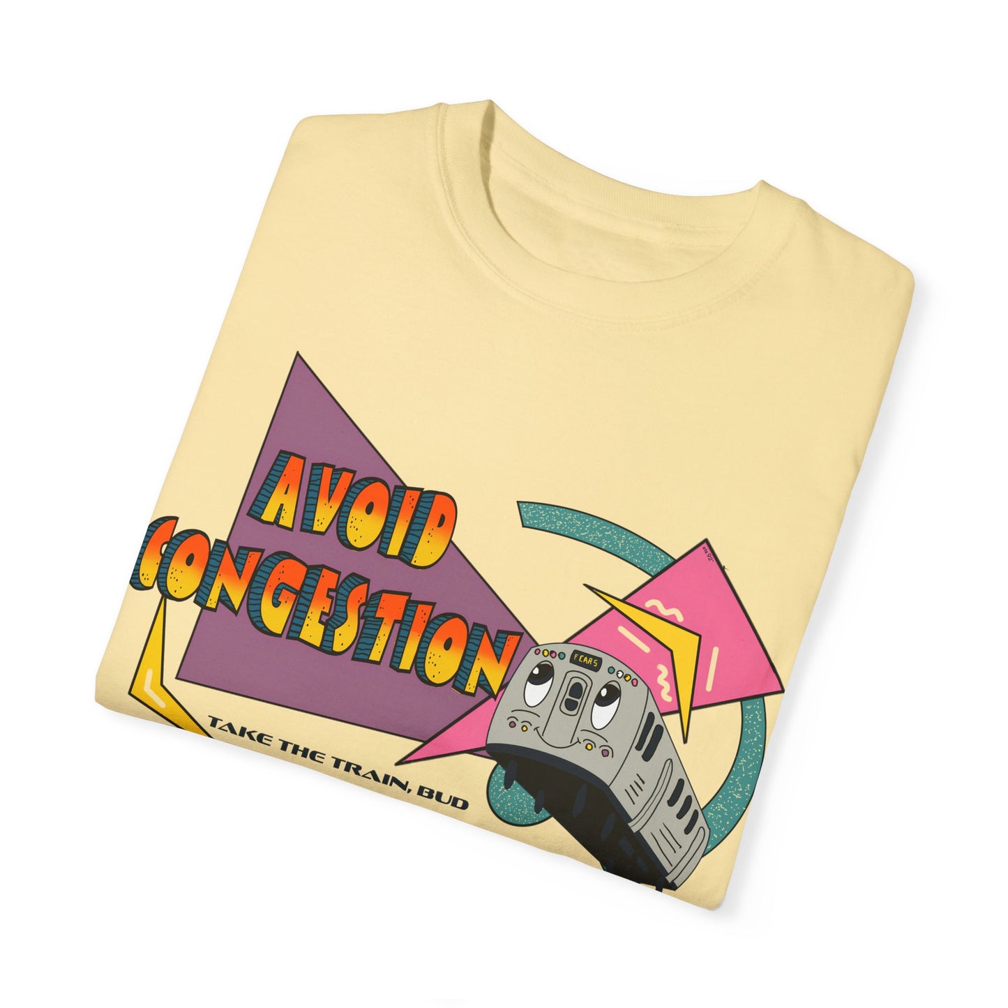 1990s Vintage-Inspired Transit Shirt - Skip Congestion, Ride in Style!