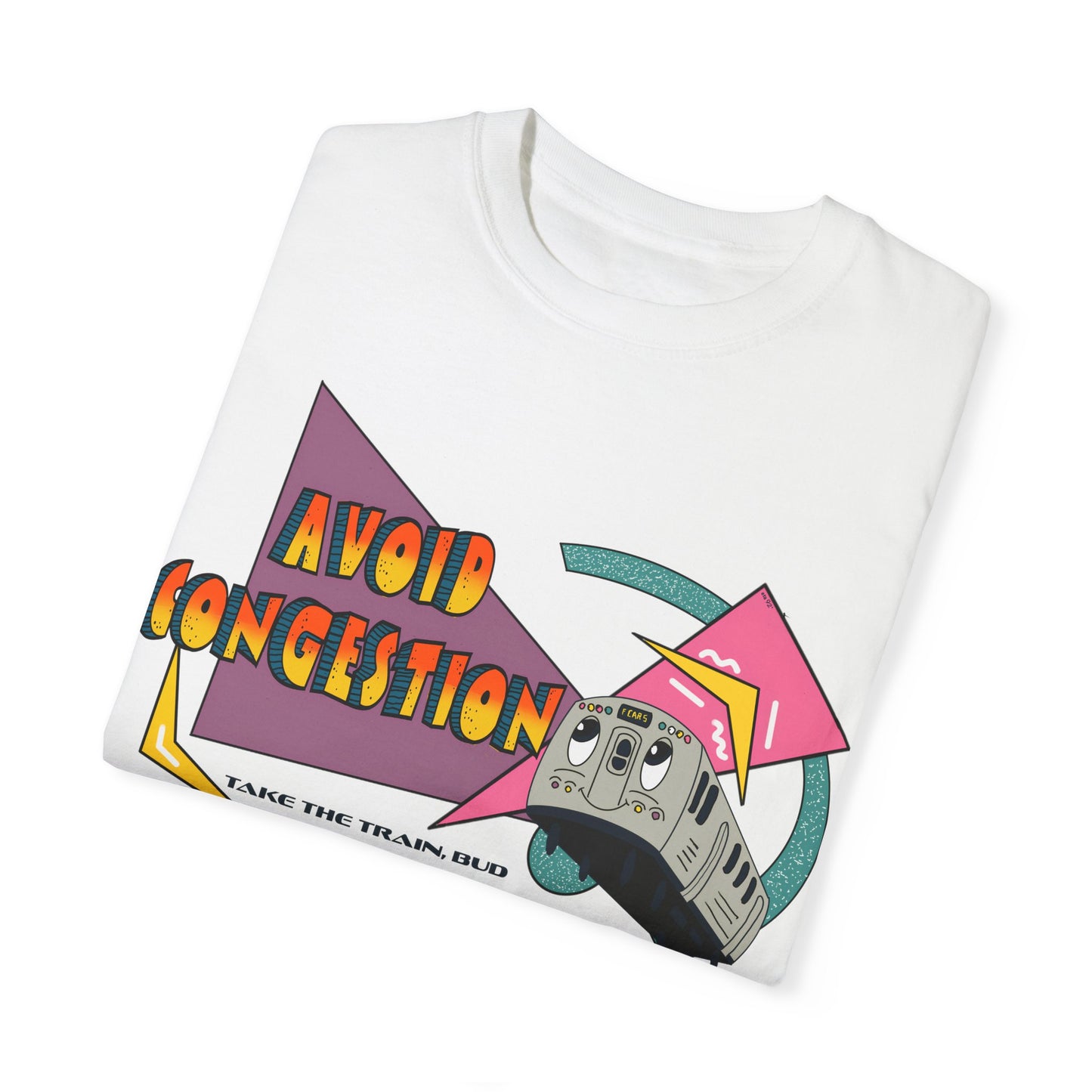 1990s Vintage-Inspired Transit Shirt - Skip Congestion, Ride in Style!