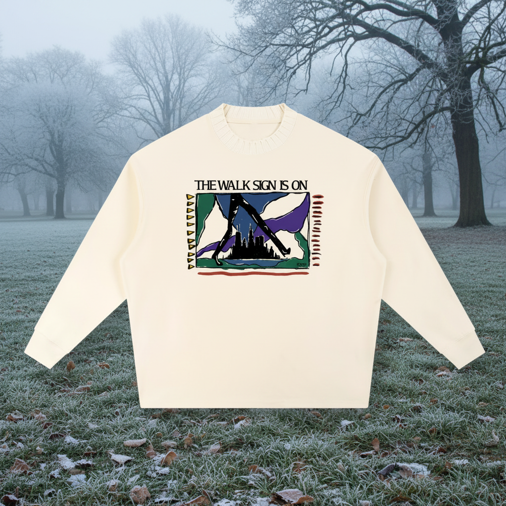 City WALK Knitted Round Neck Sweatshirt