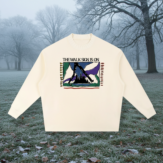City WALK Knitted Round Neck Sweatshirt