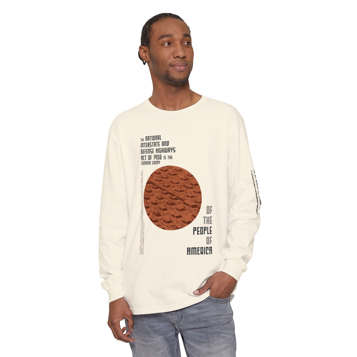 Transit Activist Long Sleeve T-Shirt, Protest Clothing, Environmental Awareness Shirt, Urban Movement Apparel, Anti-Car Top, Unisex