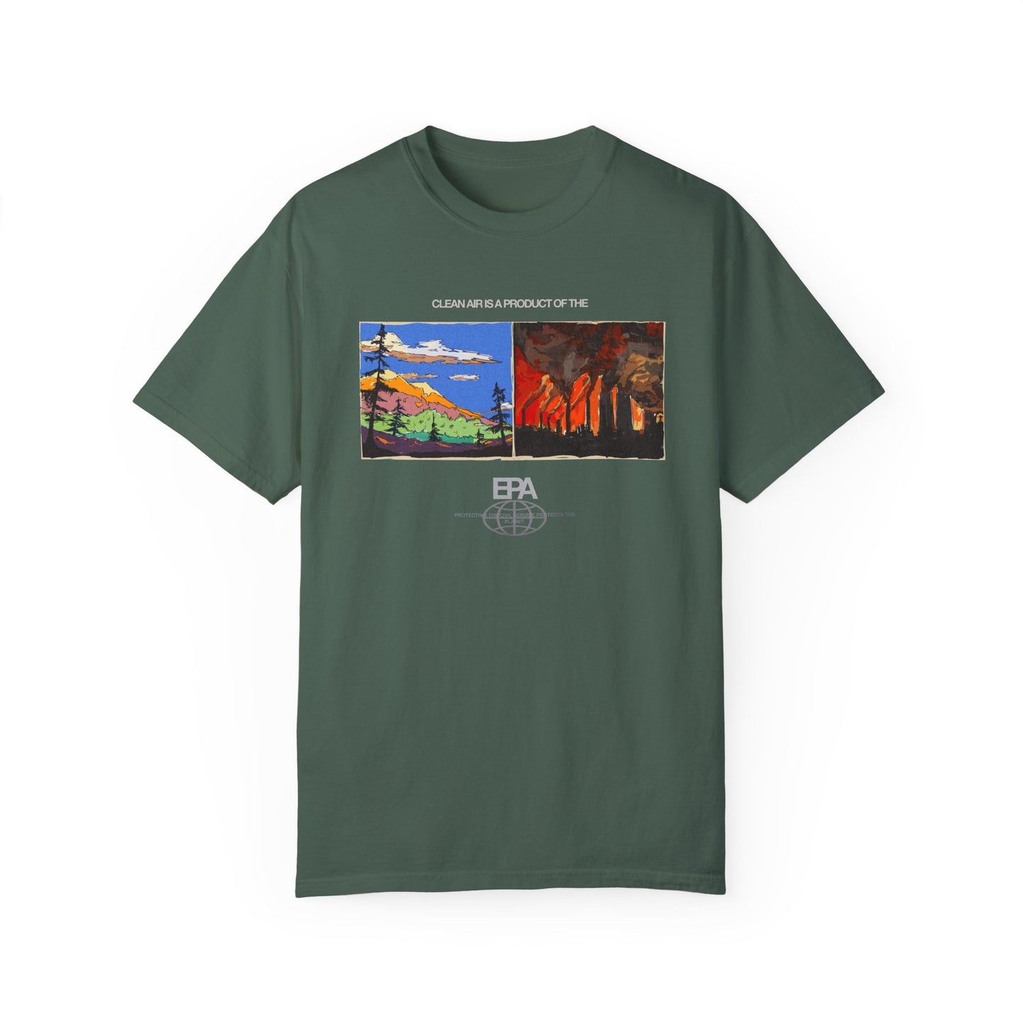 Clean Air is a Product of EPA Shirt, Vintage Art Shirt, Gift for Nature Lovers, Casual Wear, Unisex Environmental Tee