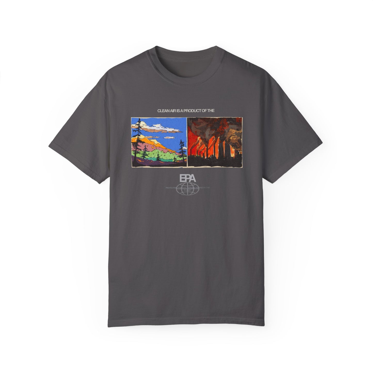 Clean Air is a Product of EPA Shirt, Vintage Art Shirt, Gift for Nature Lovers, Casual Wear, Unisex Environmental Tee