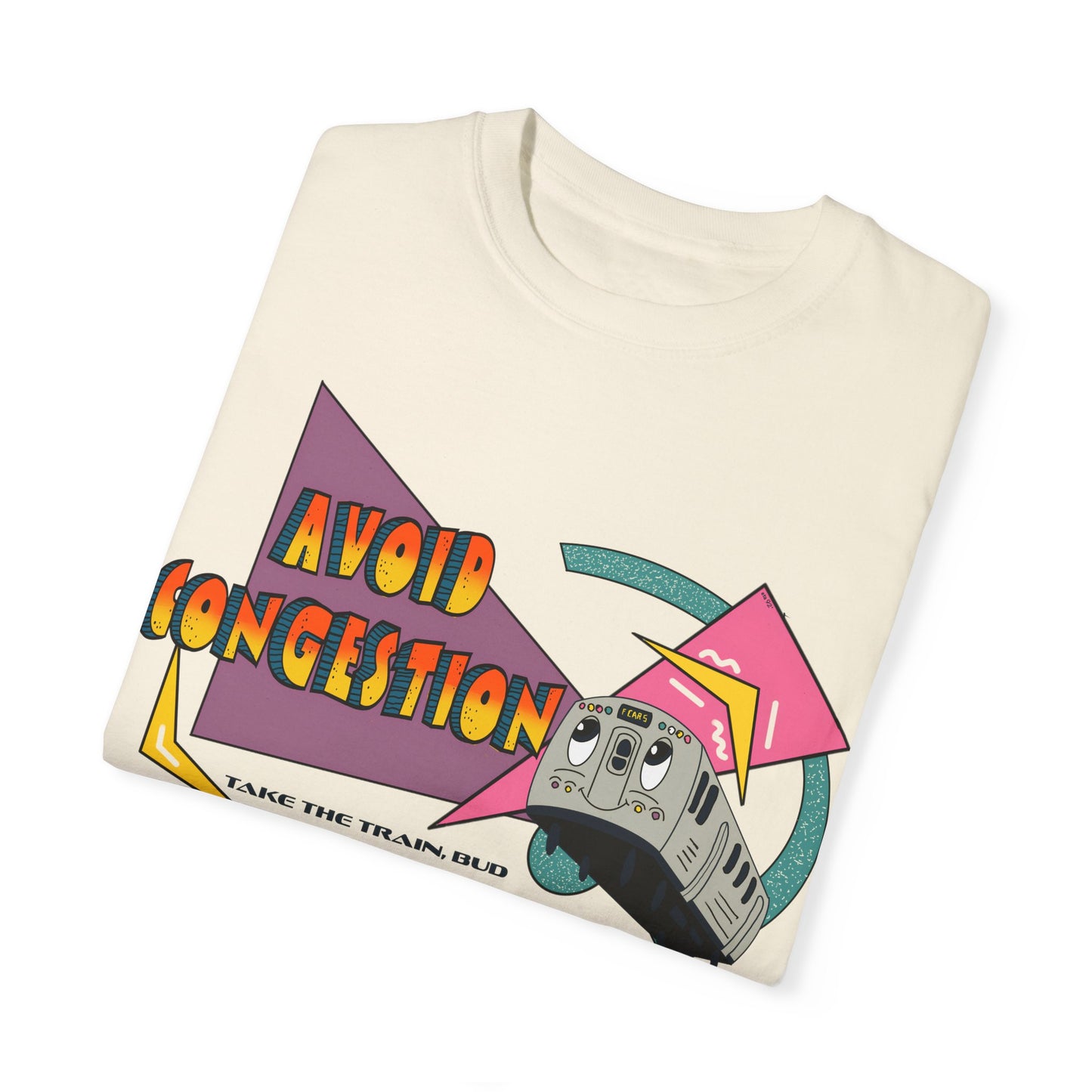 1990s Vintage-Inspired Transit Shirt - Skip Congestion, Ride in Style!