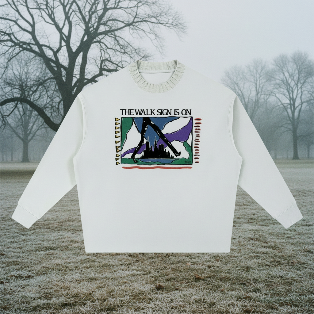 City WALK Knitted Round Neck Sweatshirt