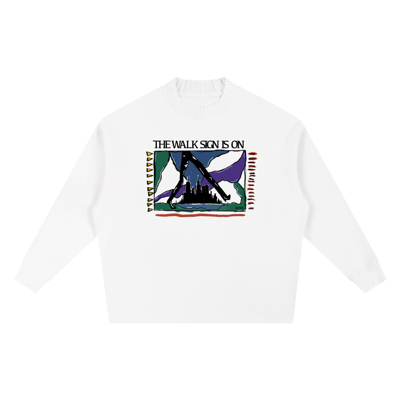City WALK Knitted Round Neck Sweatshirt