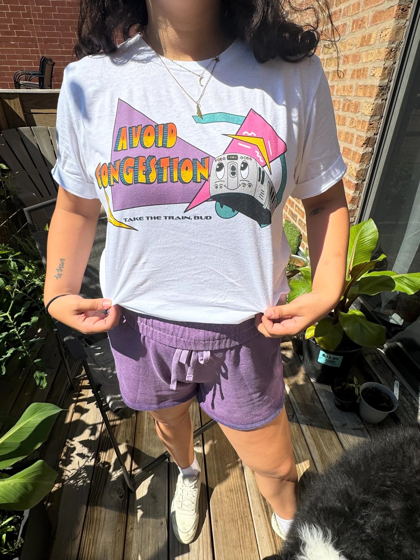 1990s Vintage-Inspired Transit Shirt - Skip Congestion, Ride in Style!