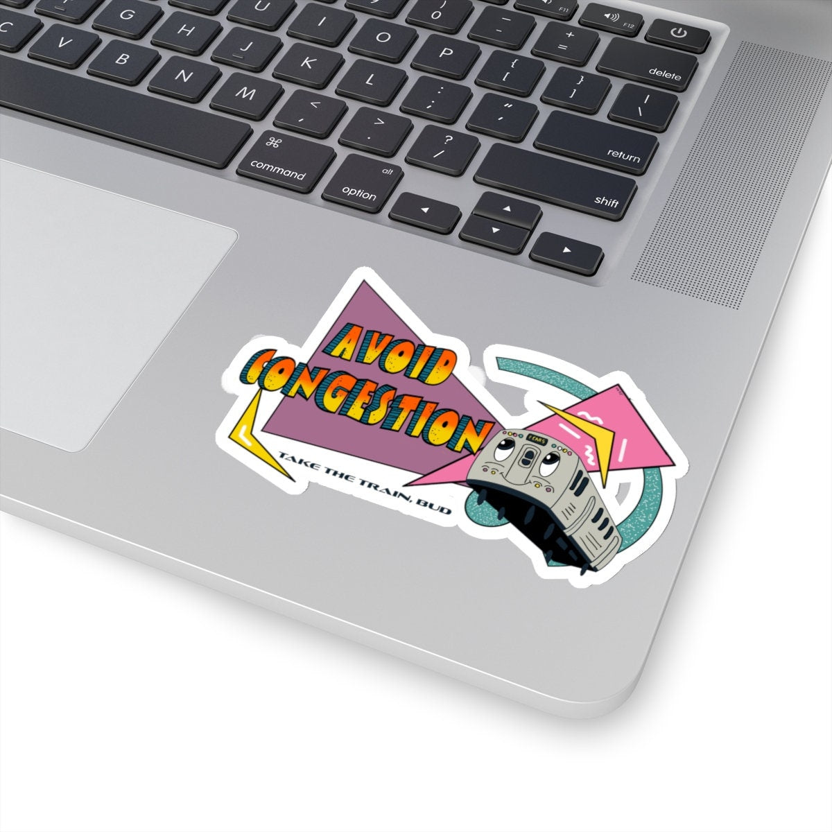 Avoid Congestion 90s transit sticker
